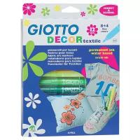 Giotto Набор фломастеров "Decor Textile", 12 цв