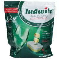 Ludwik ALL in one Active Oxy Plus Power Grapefruit Таблетки для посудомоечных машин в растворимой пленке 80 шт