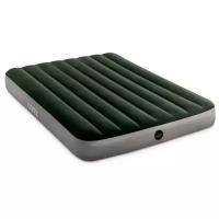 Надувной матрас Intex Prestige Downy Bed (64108), 191х137 см, серый/зеленый
