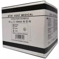 Игла для инъекций медицинская G22 (0,7х40 мм.) Vogt Medical - 100 шт