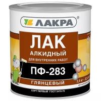 Лак Лакра ПФ-283 пентафталевый бесцветный 2.4 кг