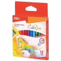 Deli Карандаши цветные короткие ColoRun 12 цветов (EC00400) 1 шт