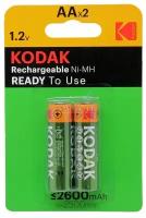 Аккумулятор тип AA Kodak 2600mAh (2шт в блистере), (KAAHR-2/2600mAh)