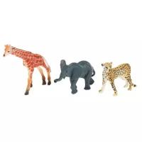 Играем Вместе Животные Африки (3шт., пластизоль, в пакете, от 3 лет) B1358377-R, (Shantou City Daxia