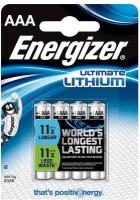 Батарейка Energizer AAA FR03 Ultimate Lithium BL4, 4шт