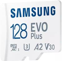 Карта памяти Samsung MicroSDXC 128GB EVO PLUS U3, V30, A2 + adapter