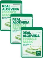 Маска Тканевая FarmStay алоэ, REAL ALOE VERA ESSENCE MASK, 23 мл Набор 3 шт