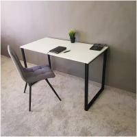 Письменный стол лофт 120*60 см. Столешница 16 мм. Чёрные ножки. Компьютерный Офисный Рабочий