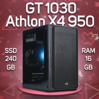 Компьютер AMD Athlon X4 950, NVIDIA GeForce GT 1030 (2 Гб), DDR4 16gb, SSD 240gb