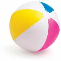 Мяч надувной INTEX 61см "Glossy Panel Ball" (Полосатый мячик), от 3-х лет