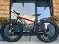 Велосипед фэтбайк Fatbike Richiesto TT089/9s 26" Алюминиевая рама 17" Спортивный Вездеход Унисекс, красный