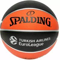 Мяч баскетбольный SPALDING Euroleague TF-150 84507Z_6, размер 6, резина, коричневый-черный