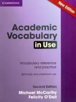 Academic Vocabulary in Use. Second Edition. Edition with Answers | McCarthy Michael