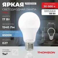 Лампочка Thomson TH-B2306 17 Вт, E27, 6500К, груша, холодный белый свет