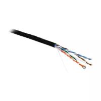 Кабель информационный Hyperline UUTP4-C5E-P24-IN-LSZH-BK-100 кат.5E U/UTP 4X2X24AWG LSZH внутренний 100м черный