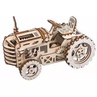 Деревянный конструктор Robotime Механизмы работающие Трактор
