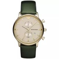 Наручные часы EMPORIO ARMANI Retro, зеленый, бежевый