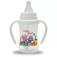 Бутылочка с ручками Baby Land с антиколиковой системой и узким горлом, 150ml