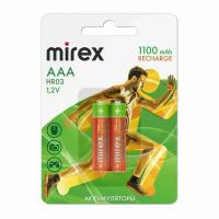 Аккумулятор Ni-MH Mirex HR03 / AAA 1100mAh 1,2V 2 шт, ecopack