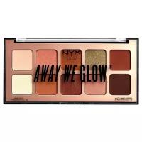 NYX professional makeup Палетка теней Away We Glow Shadow Palette