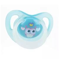 Пустышка силиконовая ортодонтическая Nuby Glow in the Dark 6-18 м