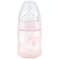 NUK First Choice Plus Baby Rose&Blue бутылочка полипропиленовая с соской из силикона, 150 мл, с рождения