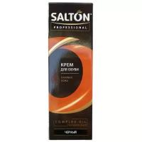 Крем для обуви из лаковой кожи SALTON Professional, тюбик с губкой, 75 мл. (018 чёрный)