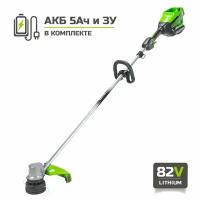 Триммер аккумуляторный GREENWORKS GD82LTK5