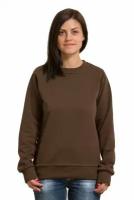 Магазин Толстовок - Тонкий женский коричневый свитшот летний 240гр/м2, 2XL-48-50-Woman-(Женский)