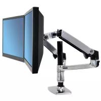 Ergotron LX Dual Stacking Arm Ergotron 45-248-026 крепление монитора и ноутбука (металлик)