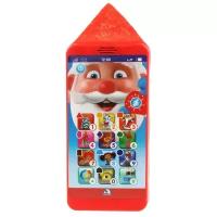 Развивающая игрушка Умка Сенсорный телефон Дед мороз (HX2501-R45), красный