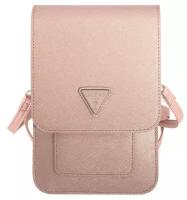 Guess для смартфонов сумка Wallet Bag Saffiano Triangle logo Pink