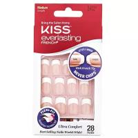 KISS накладные ногти Everlasting French Nails Medium Length