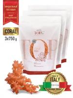 Комплект Воск горячий (пленочный) ITALWAX Top Line Coral (Коралл) гранулы 750 гр. х 3 шт