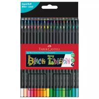 Faber-Castell Карандаши цветные Black Edition, 36 цветов, 116436, 36 шт