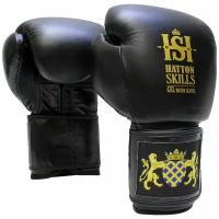 Боксерские перчатки Hatton Skills Gel Gold Gel Black, 18 унций