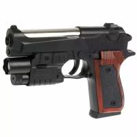 Пистолет пневматический P2117-G лазерный прицел, фонарь JINLE 1B00100