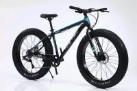 Велосипед фэтбайк Fatbike Timetry TT089/9s 26" Алюминиевая рама 17" Взрослый Подростковый Спортивный Унисекс, черно-синий