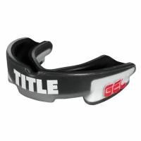 Капа боксерская TITLE Gel Triple-Shox Mouthguard 2.0, черно-серая