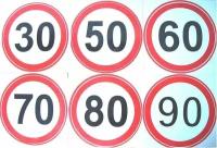 Наклейка Знак ограничения скорости "60"