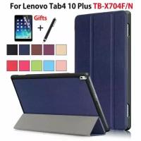 Умный чехол для Lenovo Tab 4 10 Plus TB-X704F, синий