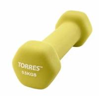 Гантель TORRES PL550105, ВЕС 0.5 КГ (1 штука)