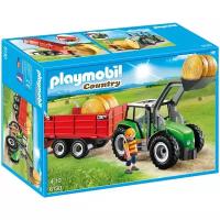 Набор с элементами конструктора Playmobil Country 6130 Большой трактор с прицепом