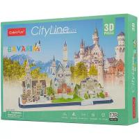 3D-пазл CubicFun Достопримечательности Баварии (MC267h), 178 дет., 27 см