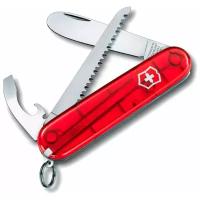 Нож перочинный VICTORINOX My First Victorinox, 84 мм, 9 функций, полупрозрачный красный, 0.2373.T