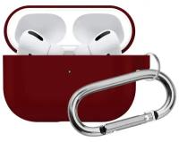 Чехол для Apple AirPods Pro силиконовый InnoZone Hang Case - Бордовый (APP-20C-MK-11)