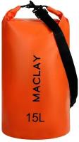 Гермомешок туристический Maclay 15L, 500D, цвет оранжевый