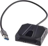 Адаптер/Конвертер USB-A 3.0 - SATA для HDD 3,5''/ 2,5''/SSD, Orico UTS2 черный [ORICO-UTS2-3AD-03-EU-BK-BP]