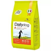 Сухой корм Dailydog для щенков мелких пород с индейкой и рисом - 1,5 кг