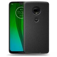 Дизайнерский пластиковый чехол для Motorola Moto G7 Металл